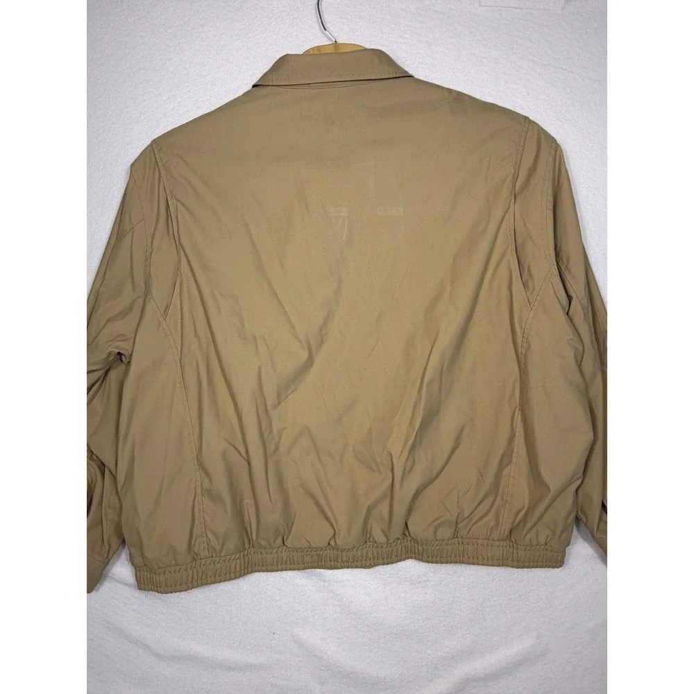 Polo Ralph Lauren Vintage Harrington Jacket Mens 3XB Big Tan Zip Plaid Lined Y2K